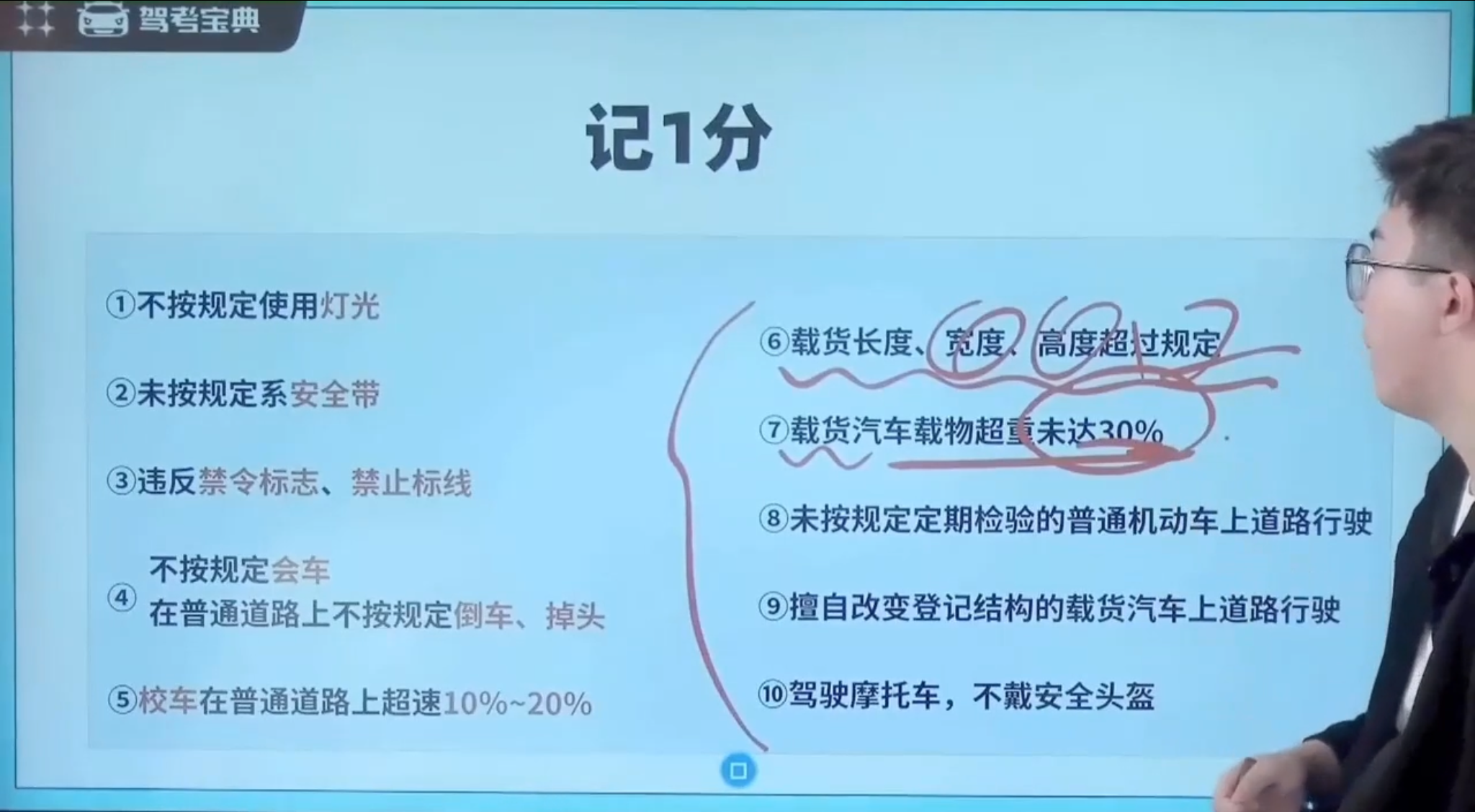 记分分值-记1分